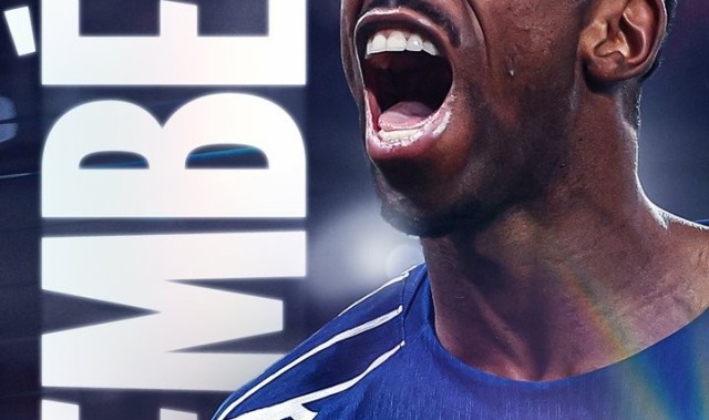 登贝莱今年8场15球，去年为俱乐部+国家队53场共计14球